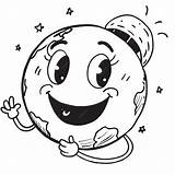 Cute Globe coloring picture Earth Day For Children  Premium AI sketch template