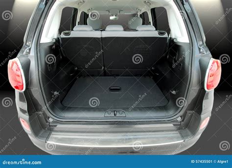 Empty car trunk stock image. Image of compartment, tall - 57435501