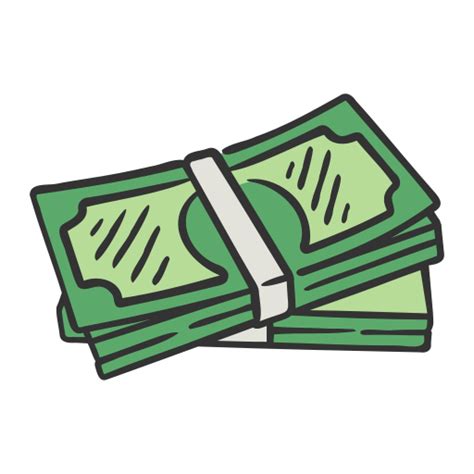 Money stack Generic color hand-drawn icon