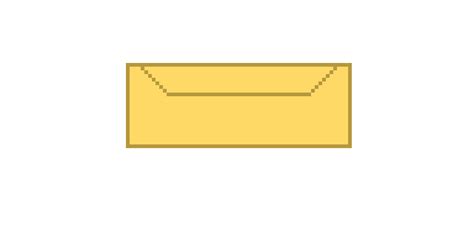 Opening envelope pixel art