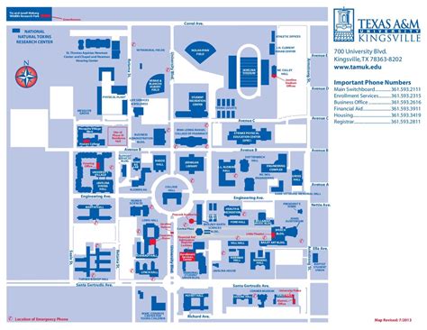 Tamu Campus Map Printable