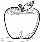 School Apple Coloring Page  Wecoloringpagecom sketch template