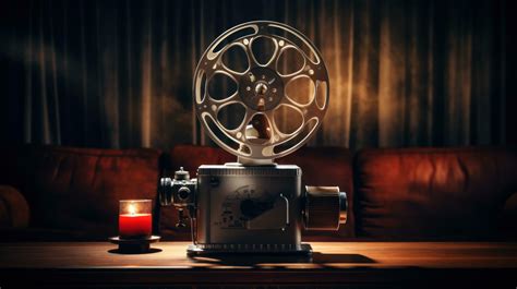 Movie projector with blank film reel on table 29784982 Stock Photo at ...