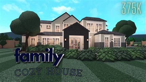 Bloxburg 2 story family cozy home tour 375k - YouTube