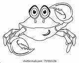 Happy Coloring Crab Stock Illustration 717015136  Shutterstock sketch template