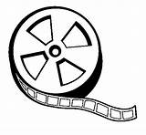 Film Reel Coloring Page Pages sketch template