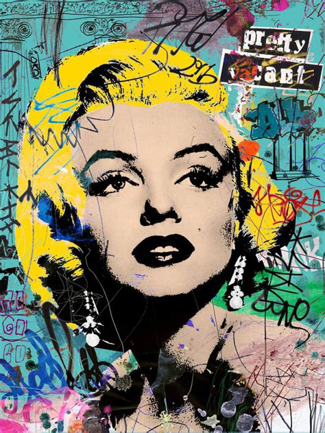 Künstlerische illustrasjon | Marilyn Pop Art | Europosters