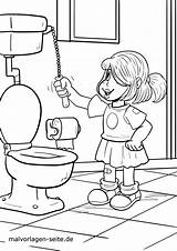 Restroom Coloring Page sketch template