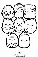 Squishmallows Coloring Pages FREE 2025  And Learn sketch template