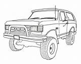 Ford Bronco Coloring Pages 1 sketch template