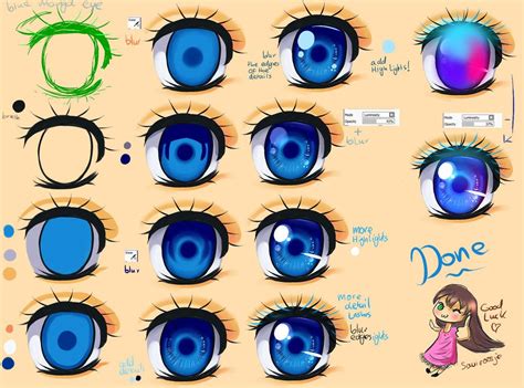 Eye Coloring Tutorial | Manga eyes, Anime eye drawing, Anime eyes