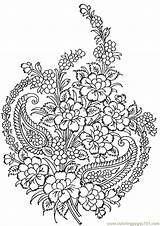 Flower Patterns To Color  Coloring Home sketch template