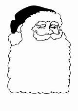 Santa Large Beard Coloring Sheet Printable Pdf Download sketch template