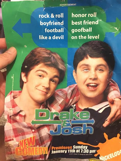 Nickelodeon magazine promoting Drake and Josh’s first premiere : r/nostalgia