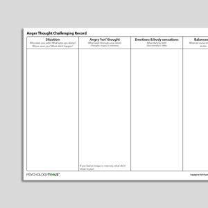 Cognitive Restructuring - Psychology Tools - Worksheets Library