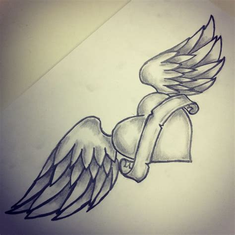 Heart wings tattoo sketch by - Ranz | Pinterest | Heart, Shops and The ...