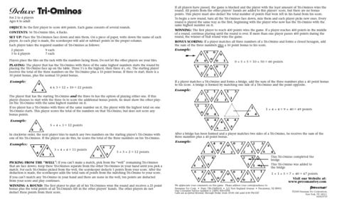 Tri Ominos | Download Free PDF | Games Of Mental Skill | Tabletop Games