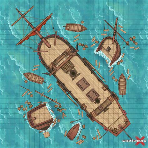 Shipwreck 30x30 : r/dndmaps