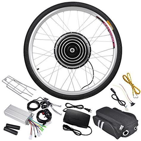 AW 48V 1000W 26" Front Wheel Electric Bicycle Motor Kit E-Bike Cycling Hub Conversion Outdoor ...