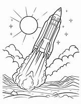 Free Rocket Ship Coloring Pages For Kids sketch template