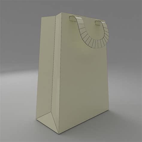 paper bag 3d model