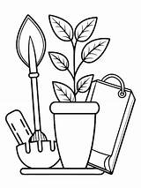 Gardening tools Trowel colouring Book Pages For Children And Adults  sketch template