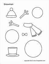 Snowman  Free Printable Templates & Coloring Pages FirstPalettecom sketch template