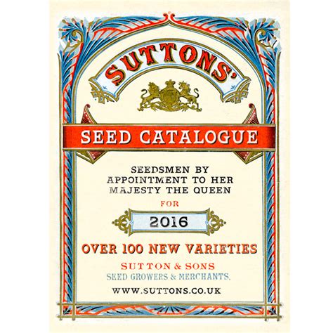 2016 Suttons Seed Catalogue Preview