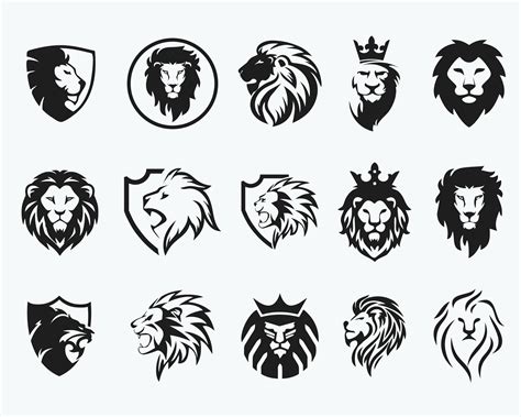 Lion clipart lion head svg lion logo design lion head eps | Etsy