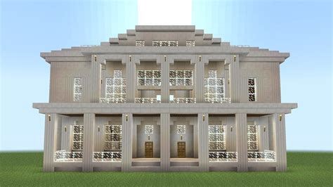 Minecraft - How to build a quartz mansion - YouTube in 2022 | Minecraft ...