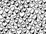 Valentine Hearts Coloring Download  Page sketch template
