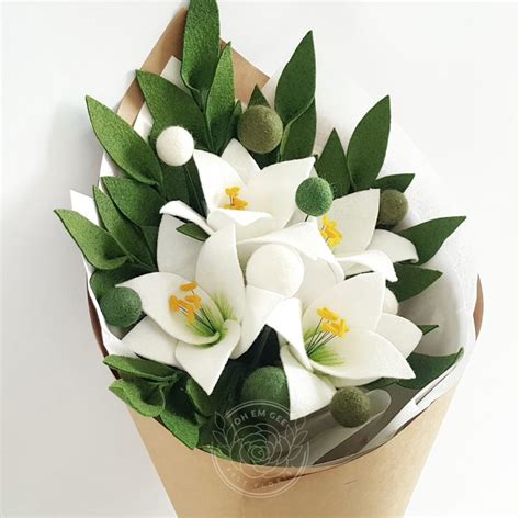 Lily Bouquet – Oh Em Gee – Felt Florist