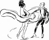 Vintage Dancing Couple coloring Page  ColouringPages sketch template