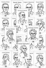 US Presidents Coloring Pages / Presidents Day Research Activities sketch template