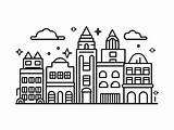 Amazing Building Coloring Page  sketch template