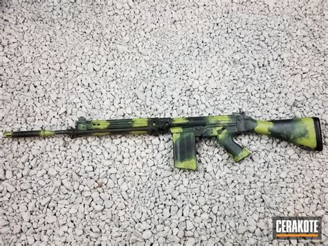 FN FAL Rifle coated in a Rhodesian Merc Bush Camo Pattern by WEB USER ...