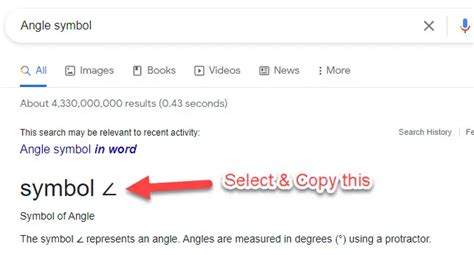 How to Insert Angle Symbol in Word 365, 2021/2019 (All Versions)