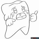 Tooth Coloring Page  Easy Drawing Guides sketch template
