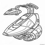 Futuristic Spaceship Coloring Page 20823 16457 sketch template