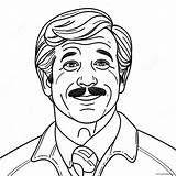Ted Lasso With A Whimsical Smile Coloring Page 46454 36733 sketch template
