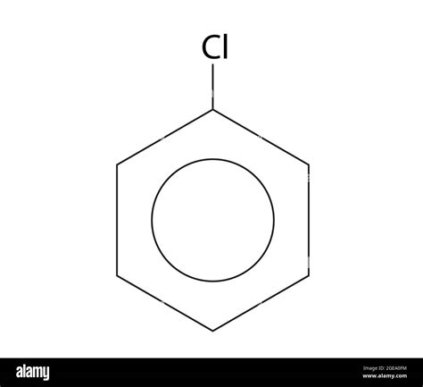 Chemical Structure of Chlorobenzene, Anatomy Of Chlorobenzene, Molecular structure of , Chemical ...