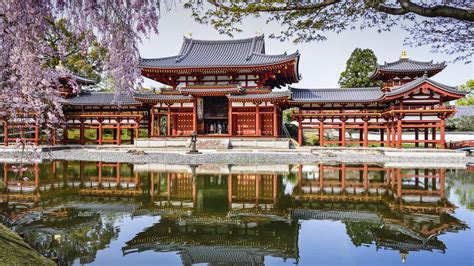 wallpaper Byodoin templo, Uji, Japão, templos, cenário hd: widescreen: alta definição: fullscreen