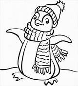 Christmas Penguin Coloring Page For Kids  ColoringBay sketch template