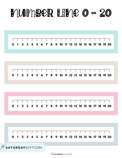 Integers Number Line Printable