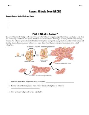 Fillable Online The Cell Cycle and Cancer (The Amoeba Sisters) Flashcards Fax Email Print ...