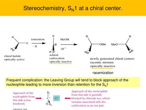 PPT - Stereochemistry, S N 1 at a chiral center. PowerPoint ...