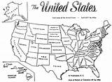 United States Map Coloring Page sketch template