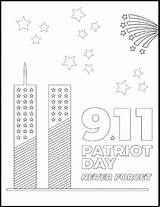 Patriot Day Coloring Pages  September 11th Sheet Activity sketch template