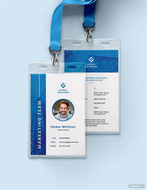 Corporate ID Card Format Template in Pages, PSD, Word, Publisher, Illustrator - Download ...