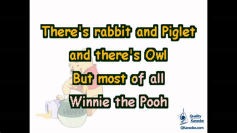 Winnie the Pooh Theme (Karaoke Instrumental) w/ Lyrics - YouTube
